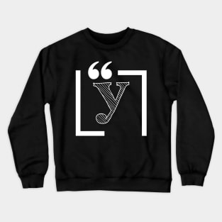 Letter Y: Monogram Initial letter y Crewneck Sweatshirt